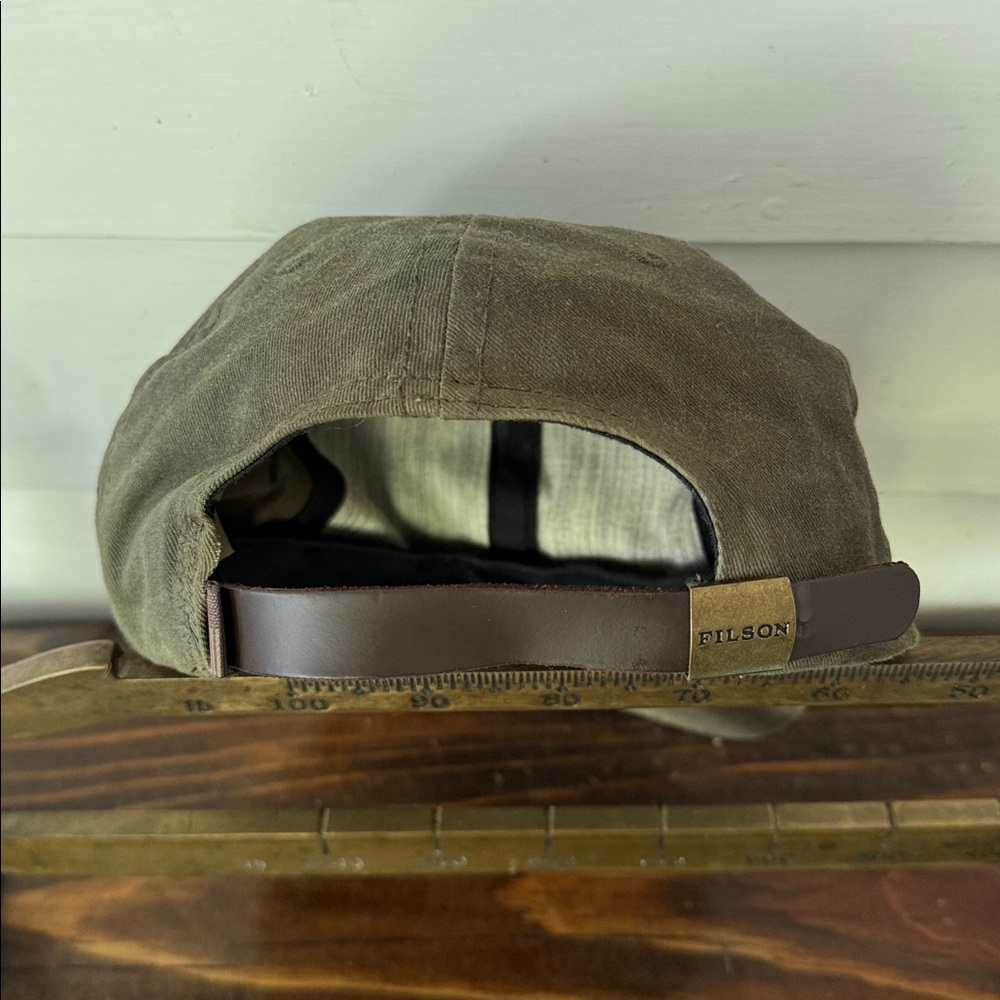 Filson x Ebbets Field Waxed Hat Olive Green USA Made - Picture 3 of 7